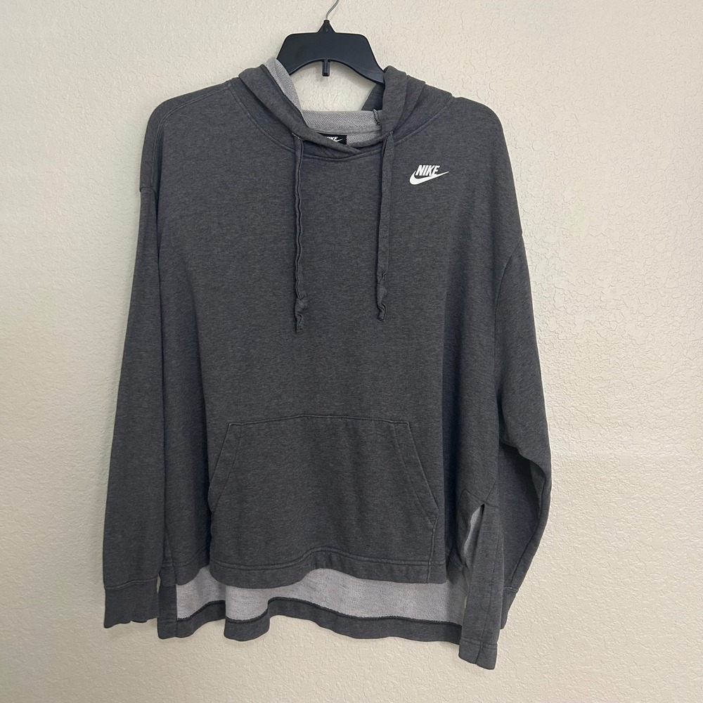 Nike Sportswear Essential Women Fleece Hoodie Grey CT6681-071 3X Plus Size